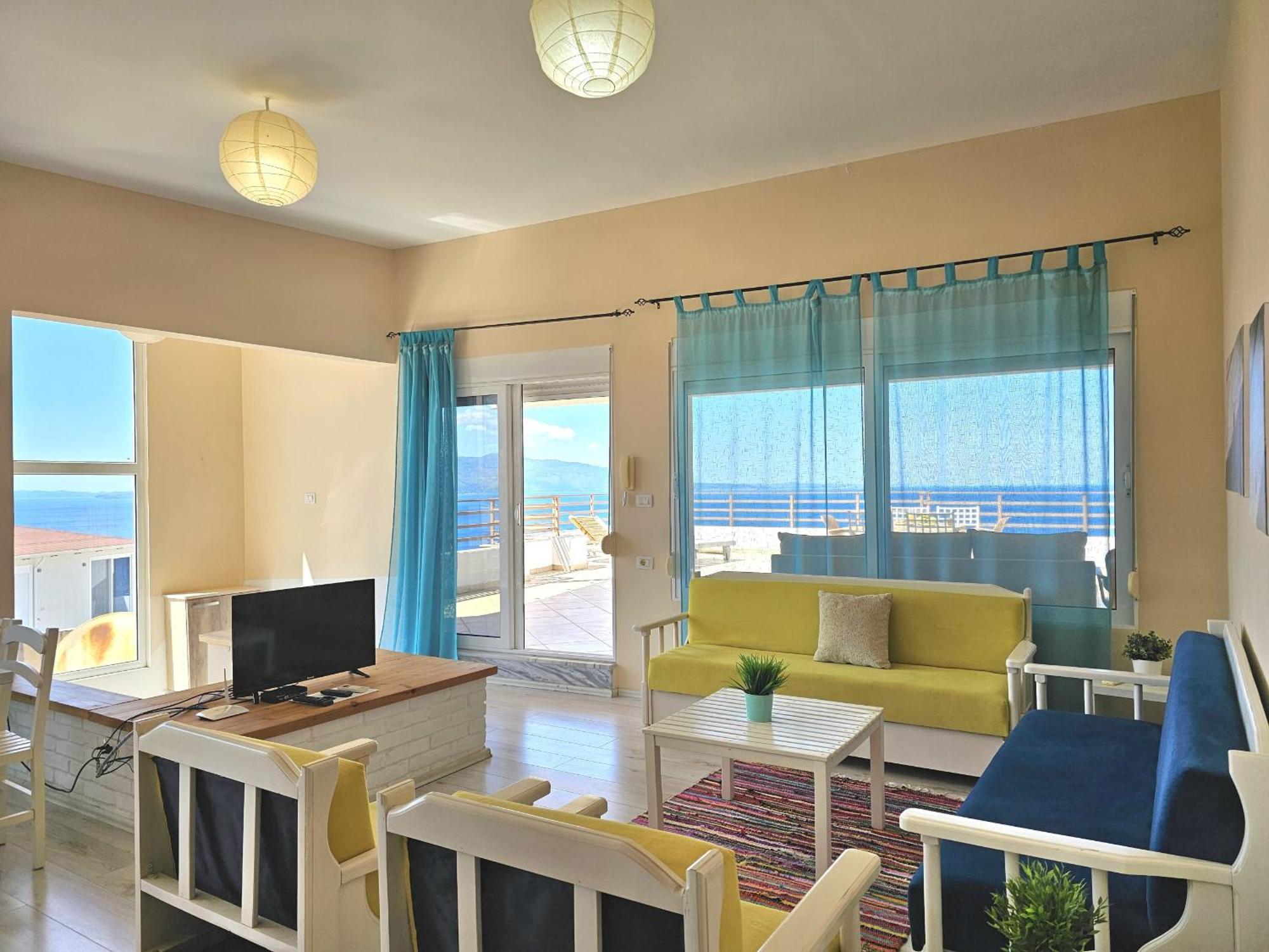 Sunset Penthouse Apartment Саранде Екстериор снимка
